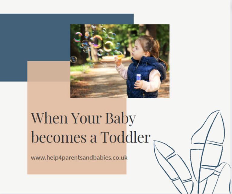 When your baby becomes a toddler